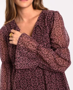 VESTIDO BREEZY AVENUE · MARRÓN