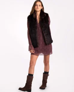 VESTIDO BREEZY AVENUE · MARRÓN