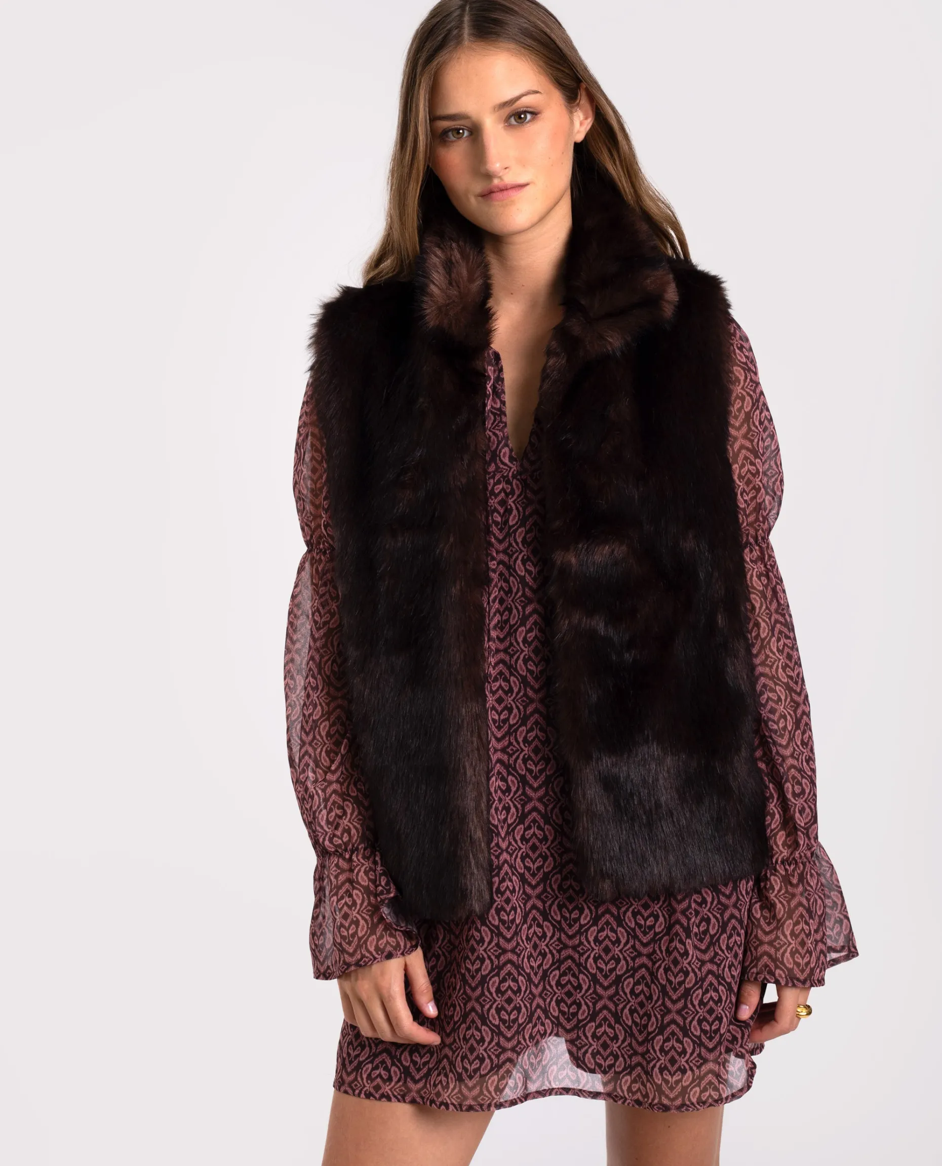 VESTIDO BREEZY AVENUE · MARRÓN