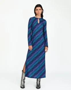 VESTIDO DECISIONS · ZIGZAG AZUL