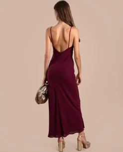 VESTIDO ELOISE · BURDEOS