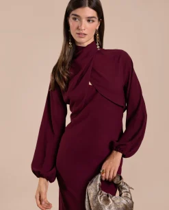 VESTIDO ELOISE · BURDEOS