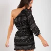 VESTIDO MAKE A WISH · NEGRO Y DORADO