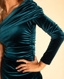 VESTIDO MRS B · VERDE ESMERALDA