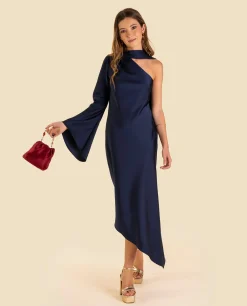 VESTIDO MRS. CORTÉS · AZUL MARINO