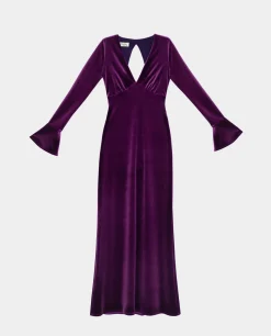 VESTIDO MRS. DURÁN · CIRUELA