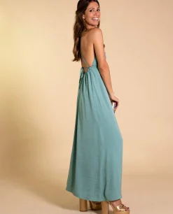 VESTIDO MRS. MIDDEN · VERDE EMPOLVADO