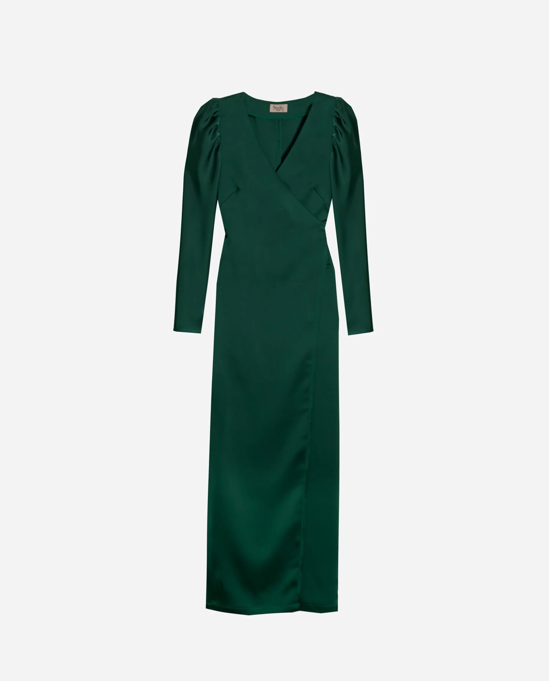 VESTIDO MRS. MONTOYA · VERDE BOTELLA