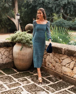 VESTIDO MRS. NOGUERA · VERDE AGUA