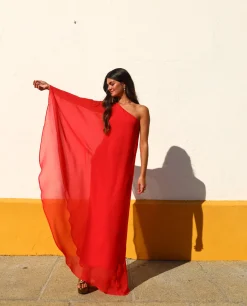 VESTIDO MRS. RIVERA · ROJO