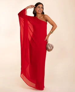 VESTIDO MRS. RIVERA · ROJO