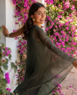 VESTIDO MRS. RIVERA · VERDE