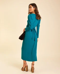 VESTIDO MRS THOMPSON · VERDE BOTELLA
