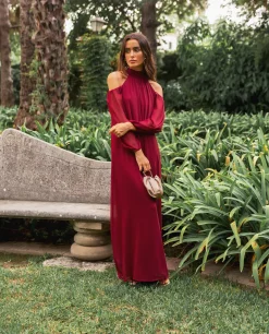 VESTIDO MRS. VALVERDE · BURDEOS