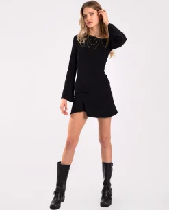 VESTIDO NIGHT ICON  · NEGRO