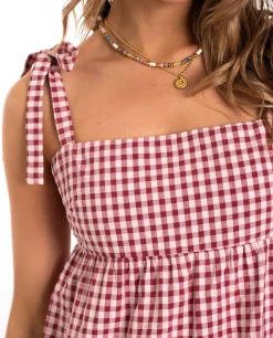 VESTIDO OLIVIA · BURDEOS