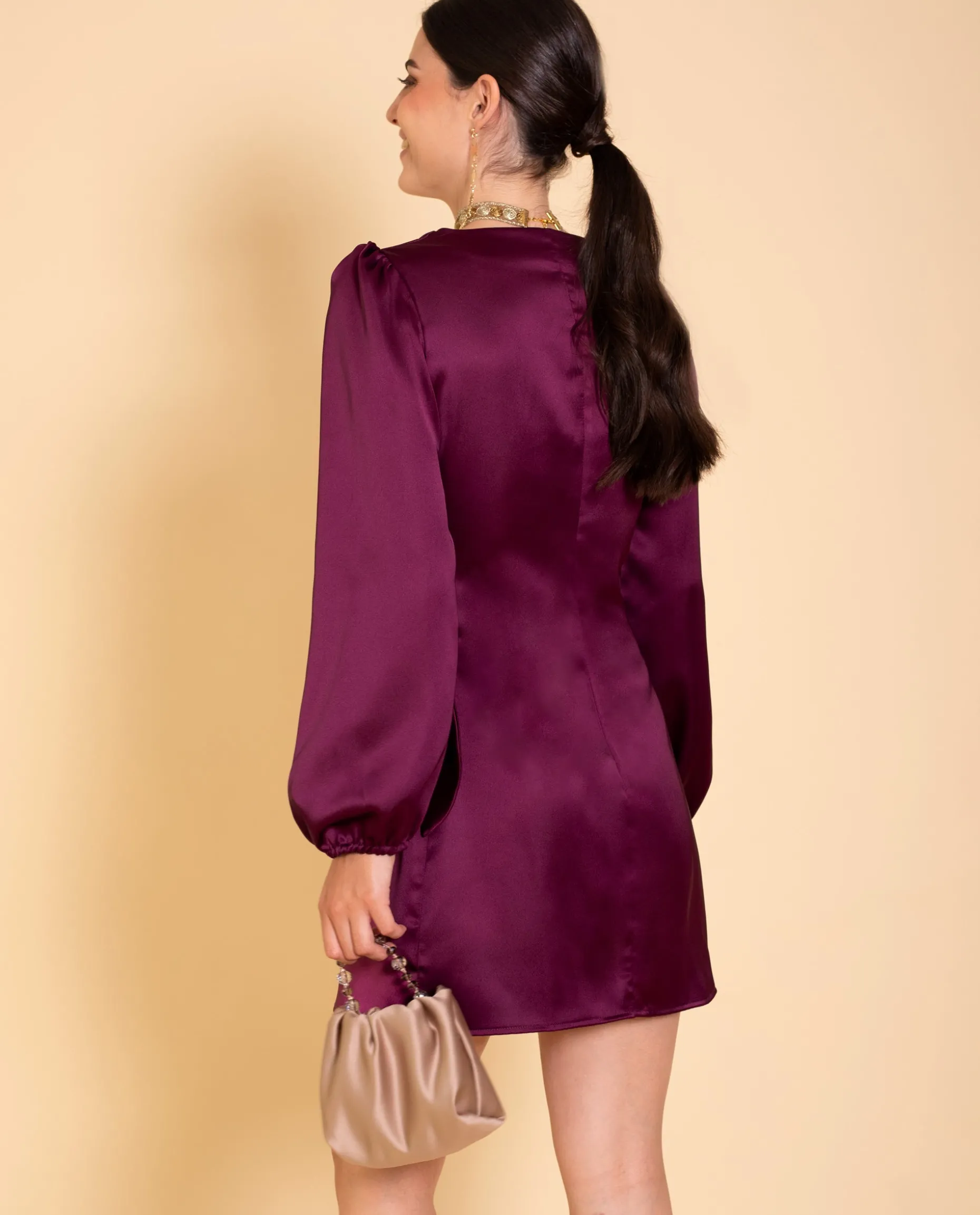 VESTIDO PEOPLE I LOVE · CIRUELA