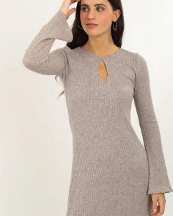 VESTIDO SPOTLIGHT · BEIGE