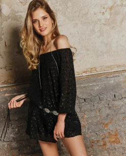 VESTIDO STARRY BLISS · NEGRO