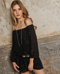 VESTIDO STARRY BLISS · NEGRO