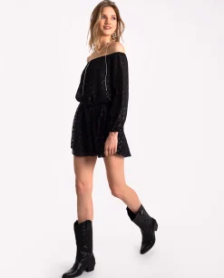 VESTIDO STARRY BLISS · NEGRO